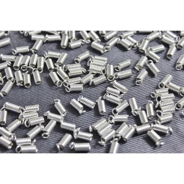 コイルオコシ コイル 古代銀 留め具 エンドパーツ 10mm 20個 ビーズクラブ