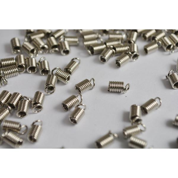 コイルオコシ コイル 銀 留め具 エンドパーツ 10mm 20個 ビーズクラブ