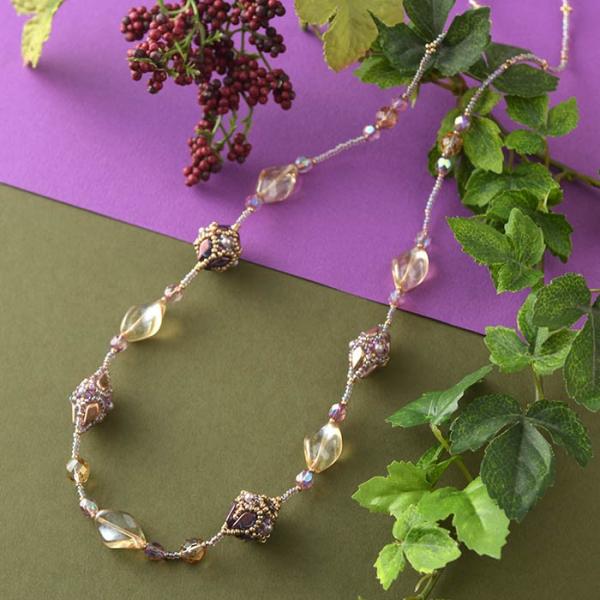 ビーズ キット ビーズキット ハンドメイド 手作り Such As Grapes 葡萄の様な ロング 紫 Bm Rooming 通販 Yahoo ショッピング