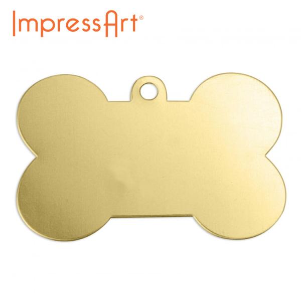 ImpressArt(インプレスアート) スタンピング ブランク ドッグボーン 約26×41 真鍮 | インプレスアート ImpressArt プレート 材料 スタンプ 刻印 印 MIYUKI