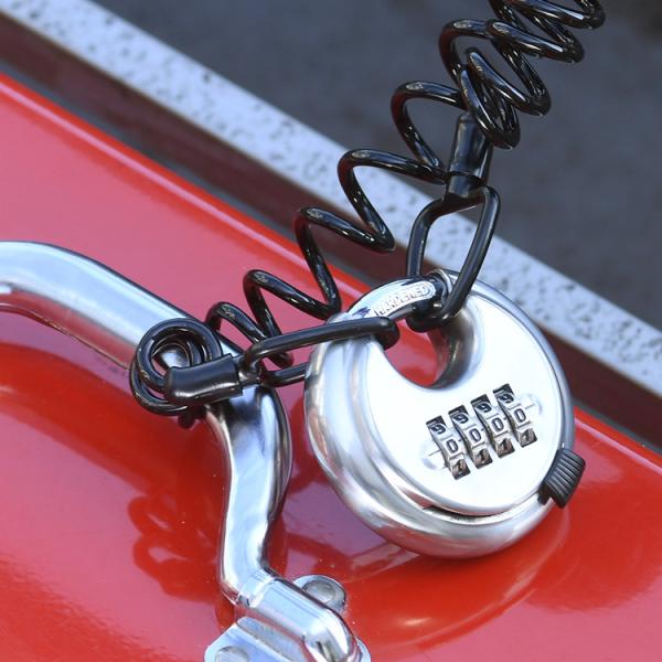 おぼろ　1356045 鍵式ロック 南京錠 ダイヤル式 防犯グッズ 盗難防止 盗難対策 自転車 鍵 カギ