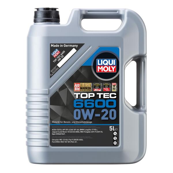 LIQUI MOLY リキモリ　トップテック6600 0W-20 　21411　5リットル入り