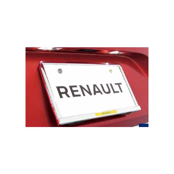 ルノーカングー　RENAULT SUD ナンバープレートホルダー　ベルギー ルノー（RENAULT） 純正 ナンバープレートリム（クローム）ナンバー