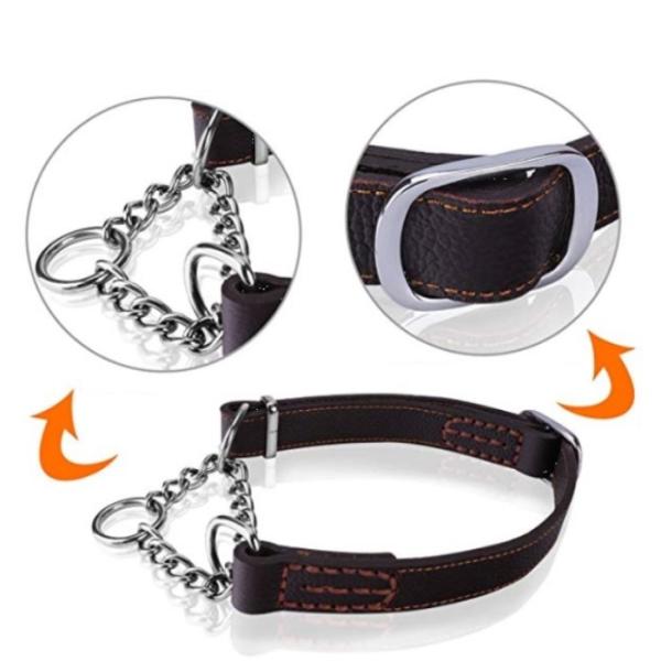 犬 ハーフチョーク 本革 首輪 犬首輪 革 おしゃれ かわいい 大型犬 犬の首輪 ゴールデン いぬ くびわ レザー 犬用品 送料無料 Lサイズ Buyee 日本代购平台 产品购物网站大全 Buyee一站式代购 Bot Online