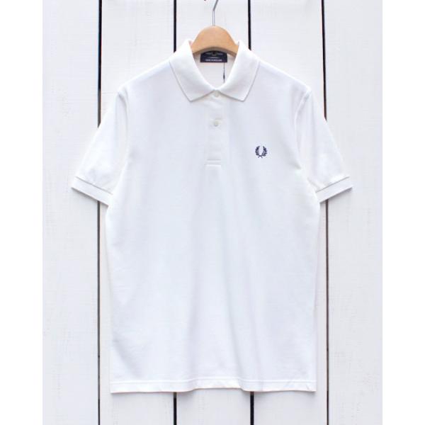 希少XXL フレッドペリー ポロシャツ 白 鹿の子 ローレルリース 刺繍ロゴ FRED PERRY（フレッドペリー） フレッドペリーシャツ ポロシャツ