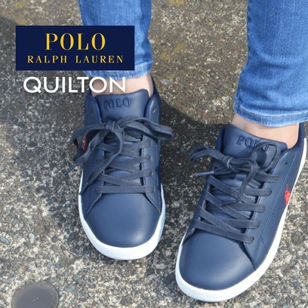 サイズ交換1回無料 ポロ ラルフローレン レディーススニーカー クイルトン Polo Ralph Lauren Quilton