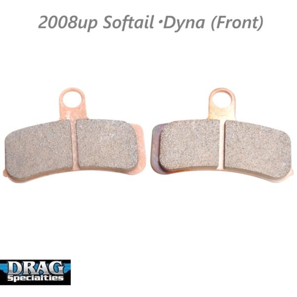 DRAG SPECIALTIES・2008up ソフテイル・ダイナ シンタードメタル フロント ディスクパッド　1721-1434　ハーレー
