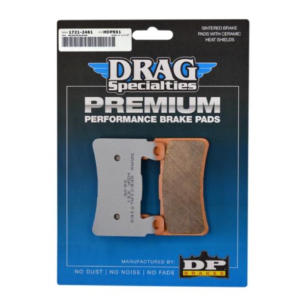 DRAG SPECIALTIES・2015以降 ソフテイル・シンタードメタル フロント ディスクパッド　1721-2461　ハーレー