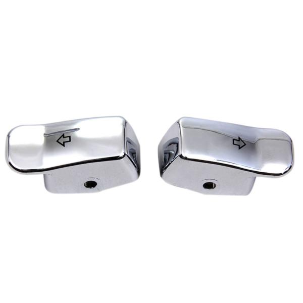 DRAG SPECIALTIES・ダイナ/ソフテイル/ＸＬウインカーエクステンションキャップ・クローム純正キャップと交換タイプの商品です。このパーツを取り付けることによりウインカー操作が楽に行えます。HD純正71500178のOEMパーツで...