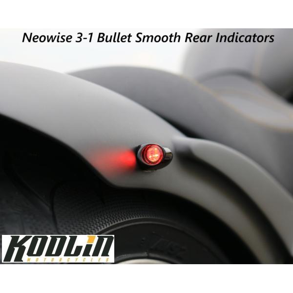 Kodlin・Neowise 3-in-1 スムース型 リアウインカー ブラック　K68463　2020-1931　ハーレー