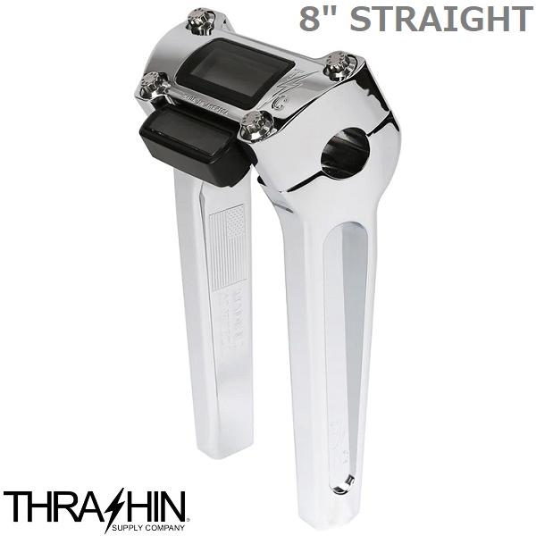 THRA SHIN ハンドルライザー クローム8インチストレートライザー Harley Davidson（ハーレー・ダビッドソン） THRASHIN SUPPLY・8