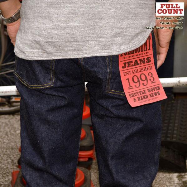 FULLCOUNT 1101 W35インチ　白耳 1101SSW Straight Denim (Super Smooth) (One Wash)【一部予約