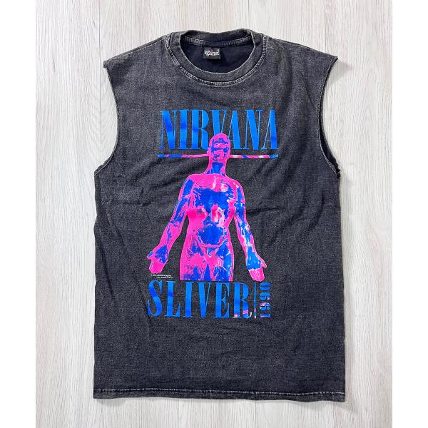 ヴィンテージ NIRVANA ノースリーブシャツ BEATJIVE Nirvana バンド Tシャツ メンズ おしゃれ ノースリーブ