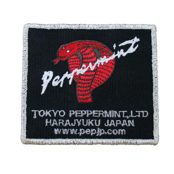 ペパーミント ワッペン 角コブラ ワッペン銀  ロックンロール ロカビリー フィフティーズ 50s ロック TOKYO PEPPERMINT