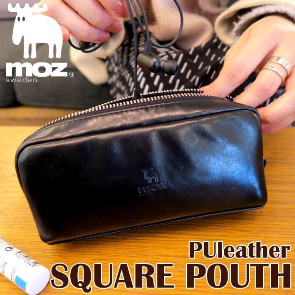 スクエア ポーチ 5334 Moz Puレザー モズ スウェーデン Moz Sweden おしゃれ かわいい ブランド 大きめ 小物入れ ブラック 合皮 Ak102 カジュアル雑貨ビューピィ 通販 Yahoo ショッピング
