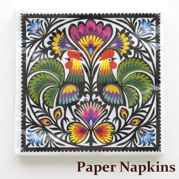 爆買 ポーランド ペーパーナプキン ウォヴィチ地方 切り絵モチーフ