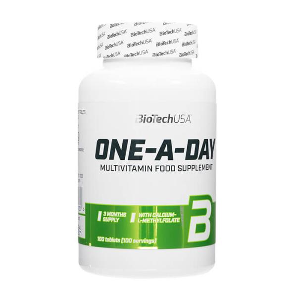 ワンアデイ 100錠 1本 BioTechUSA One-A-Day 12のビタミンと11のミネラルが配合 日時指定不可 送料無料