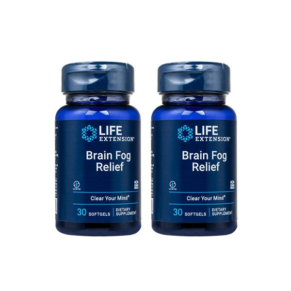 ブレインフォグリリーフ 30錠 2本 ライフエクステンション Life Extension Brain Fog Relie LE 日時指定不可