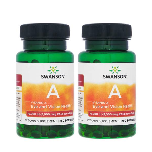 ビタミンA10000IU 250錠 2本 スワンソン Swanson Vitamin A 日時指定不可 送料無料