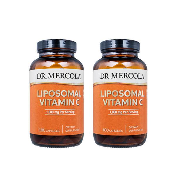 リポソーマルビタミンC_1000mg 180錠 2本 Dr.Mercola Liposomal Vitamin C 日時指定不可