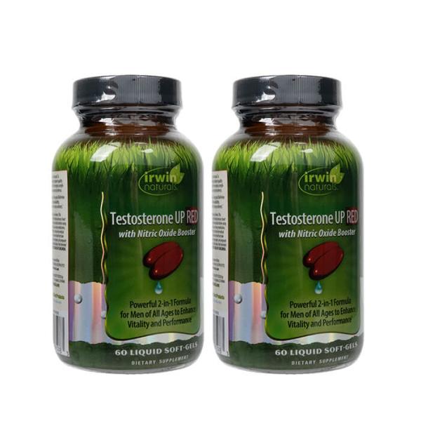 アーウィンナチュラルズ テストステロンUPレッド60錠 2本 IrwinNaturals Testosterone UP RED 日時指定不可