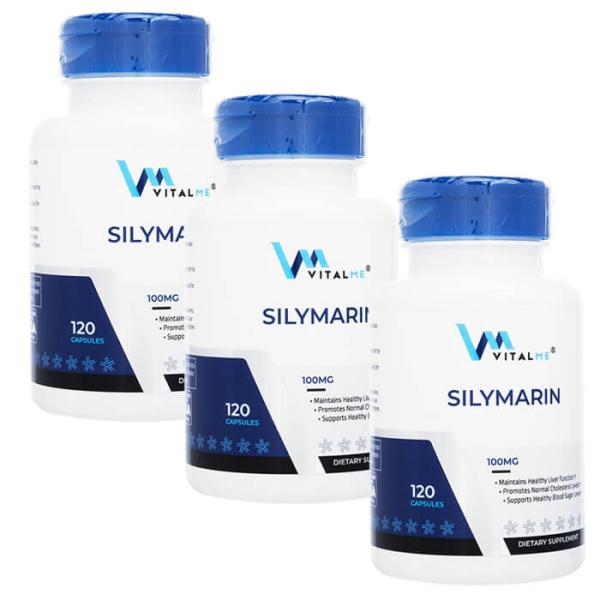 バイタルミー シリマリン 100mg 120錠 3本 サプリメント VitalMe Silymarin 日時指定不可