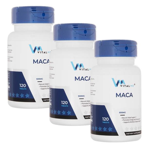 【商品名】マカ500mg(バイタルミー)　※錠剤のお色が、白からこげ茶に変更されました。【商品説明】VitalMe（バイタルミー）のマカ500mgは、活力のサポートなどで知られる「マカ」を配合するサプリメントです。マカは、アルギニンをはじめ...