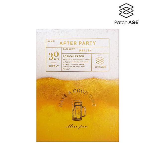 正規販売店 PatchAGE AFTER PARTY アフターパーティー 30パッチ入り パッチエイジ シート パッチ型 貼る ネコポス便 【365日ヤマト佐川便倉庫出荷】