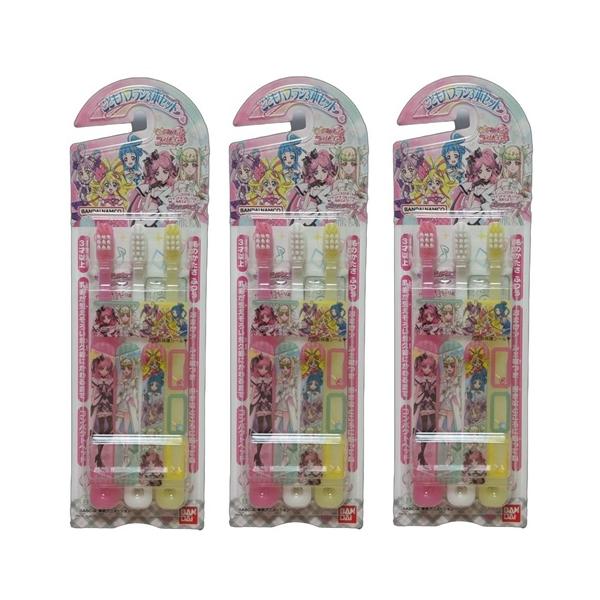 【 3個セット 】 キミとアイドルプリキュア こどもハブラシ 3本セット 歯ブラシ 子供 セット part2 まとめ買い 日本製 キャラクター