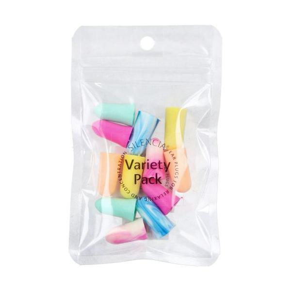 サイレンシア バラエティパック 6ペア入 SILENCIA R バラエティパック 6ペア 耳栓 耳せん 耳栓睡眠 ソフト耳栓