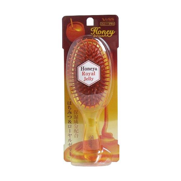 【 日本製 】 ヘアブラシ パドルブラシ ブローブラシ スタイリング 頭皮マッサージ 髪まとまる ベス工業 ハニーブラシ ポリヘアブラシ 櫛 くし 蜂蜜 ハチミツ