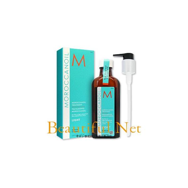 モロッカンオイル 100ml オイル トリートメント ライト（ポンプ付き）【MOROCCAN OIL】流さないアウトバストリートメント ヘアオイル
