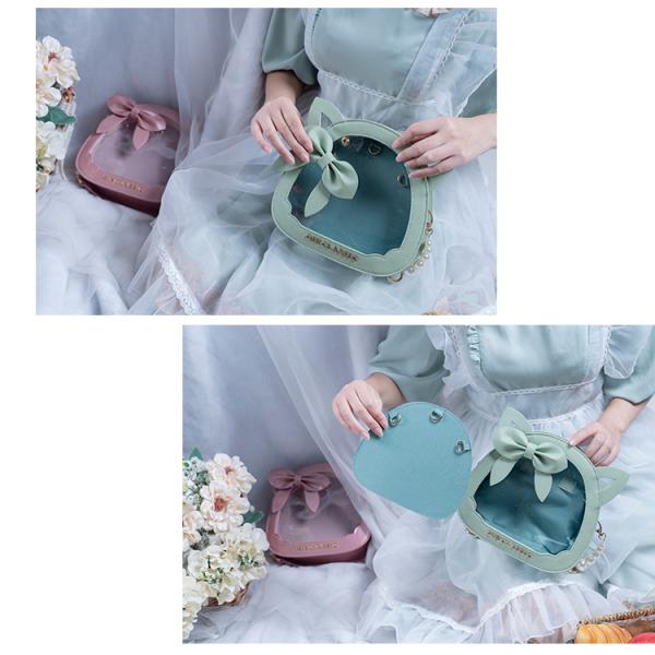 ネコ型痛バッグ 小さめ痛バ かわいい2wayレディーストートバッグ 透明窓付きショルダーバッグ Dejapan 手数料０円で日本の商品を購買代行 落札代行