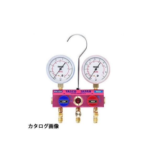 イチネンTASCO TASCO イチネンタスコ R410A R32ボールバルブ式ゲージ