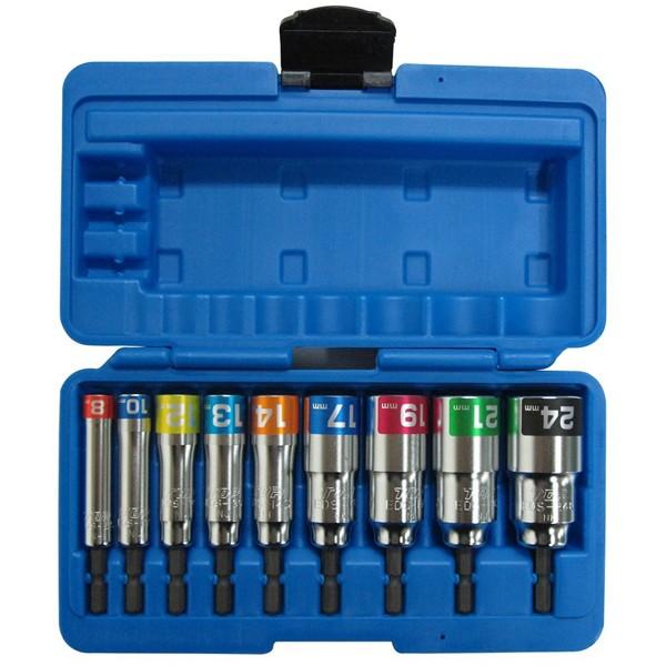 ほぼ未使用 TOP 電動ドリル用 コンパクトソケット セット EDS-824CS 9本セット TOP（トップ） トップ工業 電動ドリル用コンパクトソケット9本セット
