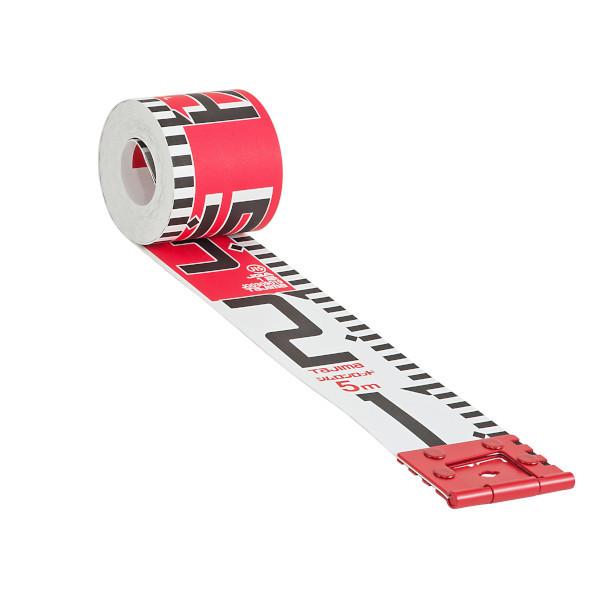 Tajima（タジマ） シムロンロッド 長さ5m 1mアカシロ仕様 紙箱 SYR-05K