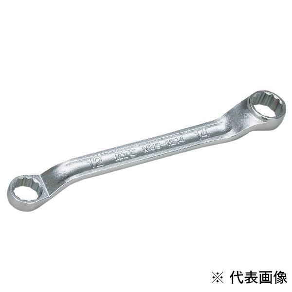 KTC 京都機械工具 45°×6°ショートめがねレンチ10×12mm 378879