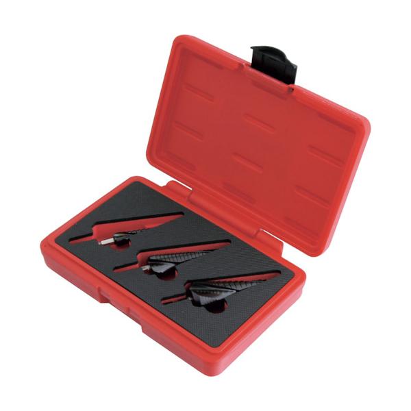 工具 工具消耗品 ドリル ウイニングボアー KURO-3S ブラック 未使用品(S) ケース付 ケースに汚れあり ステップドリル 先端3本セット ウイニングボアー（Winning Bore） クロステップドリル3本組 KURO-3S