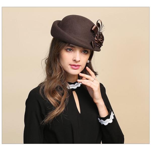 花飾り付き帽子 レディース ウール ハット 礼装帽子 帽子 ヘッドドレス コンパクト帽 トーク帽 ベレー帽 上品 お出掛け パーティー デイリー シンプル Buyee 日本代购平台 产品购物网站大全 Buyee一站式代购 Bot Online