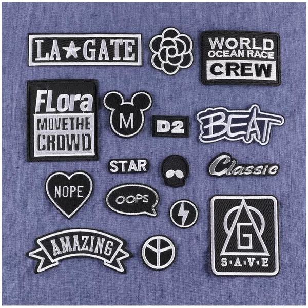 16枚セット アメカジアイロンワッペンアイロンで簡単に貼り付け出来る♪◆使用方法◆当て布をして150度前後のアイロンで約20秒ほど押さえてください。その際は貼り付ける生地の材質に気をつけてご使用ください。 剥がれやすい場合は直接縫い付けてご...