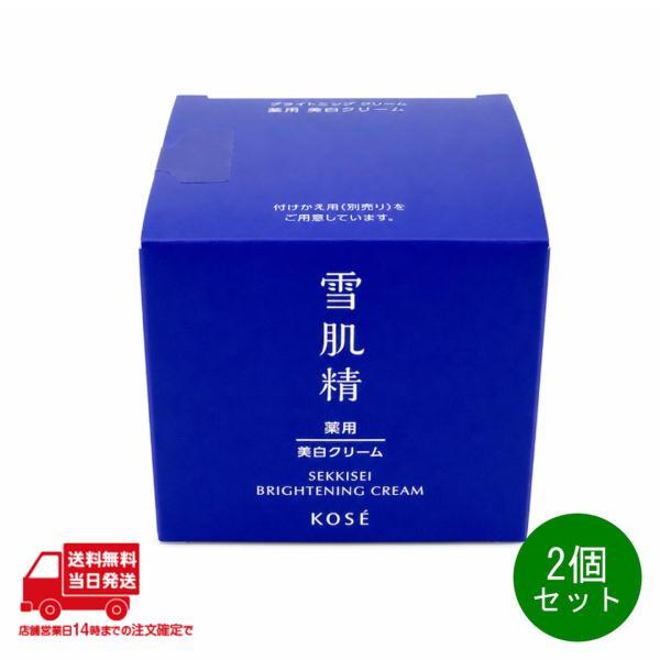 2個セット 雪肌精 ブライトニング クリーム 本体 40g ナチュラルフローラル フェイスクリーム シミ 肌あれ くすみ 透明感 保湿 コーセー