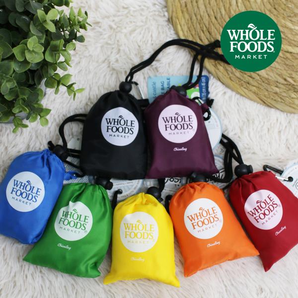 ハワイ直輸入☆WHOLEFOODSMARKET ホールフーズ トートバック Chico bag(チコバッグ) 送料無料 ホールフーズマーケット 折りたたみ コンパクト エコバッグ