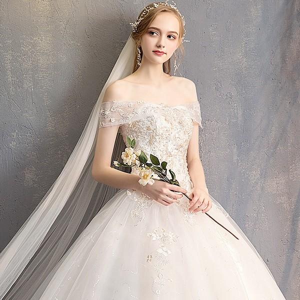 新入荷 ウェディングドレス 刺繍レース オフショルダー 花嫁ロングドレス 簡約 結婚式 セクシー露背 二次会 エレガント お呼ばれ 挙式 姫系hs5185 Hs5185 Sun Day 通販 Yahoo ショッピング