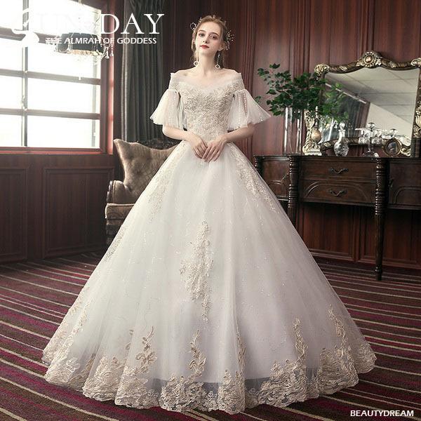 ウェディングドレス ウェディングドレス白 パーティードレス オフショルダー 花嫁ロングドレス 結婚式 トレーンライン 二次会 エレガント お呼ばれ 挙式hs5490 Hs5490 Sun Day 通販 Yahoo ショッピング