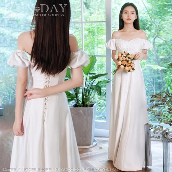 新入荷 ウェディングドレス ドレス フォーマルドレス オフショルダー エレガント パーティードレス 花嫁ロングドレス ワンピース結婚式 二次会 挙式hs6638 Hs6638 Sun Day 通販 Yahoo ショッピング