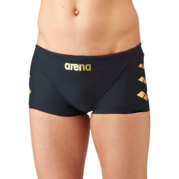 アリーナ タフスーツ タフスキンE ショートボックス メンズ競泳水着 [サイズ：L] [カラー：ブラック×ゴールド] #SAR-1101-BKGD ARENA