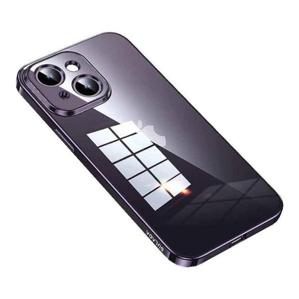iPhone 14 Plus ケース スマホケース 強化ガラスフィルム A パープル
