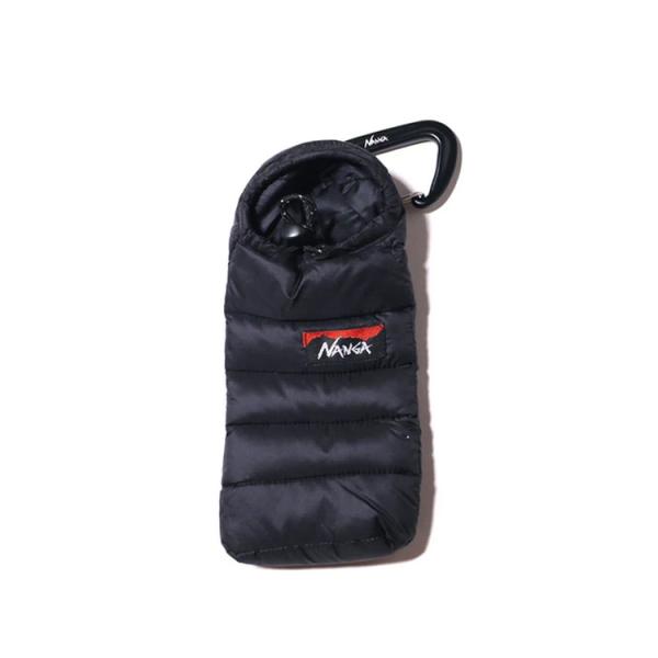 他サイト： ナンガ ミニスリーピングバッグフォンケース ブラック W8.5×H17cm #N1SC2291-BLACK MINI SLEEPING BAG PHONE CASE NANGA 新品 未使用の商品画像