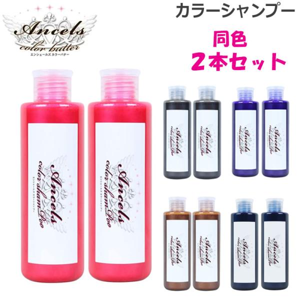 (同色2本セット ) エンシェールズ カラーシャンプー 各種 200ml (送料無料) あすつく ヘアケア  ムラシャン  ムラサキ シルバー ピンク ミルクティー ヘアカラー