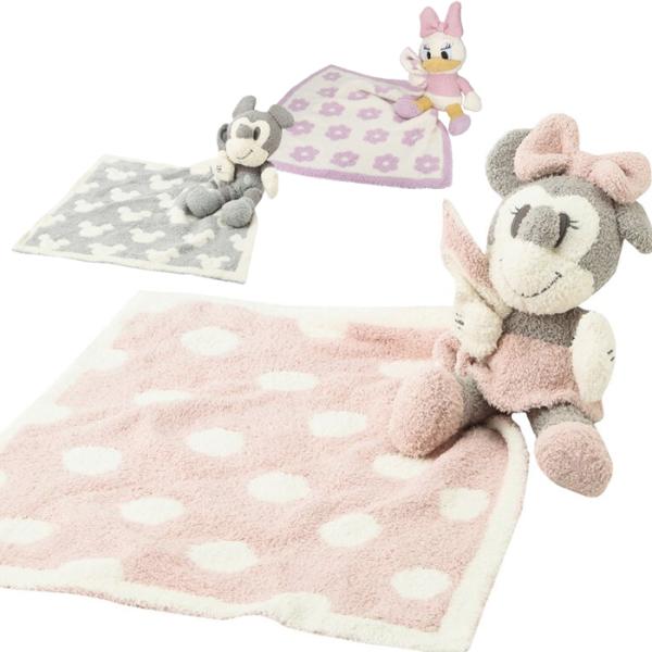 ディズニー好きにはたまらない！待望のディズニーコレクション。人形付きの可愛いミニブランケット。可愛いだけでなく、ベアフットならではの肌触りと、柔らかさがポイント☆持ち運びやすいミニサイズだから、いつも一緒でお子様も大喜び♪ベビーちゃんのにぎ...